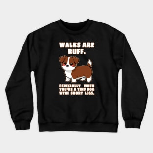 Cute Tiny Short Legs Sausage dog Dog Crewneck Sweatshirt